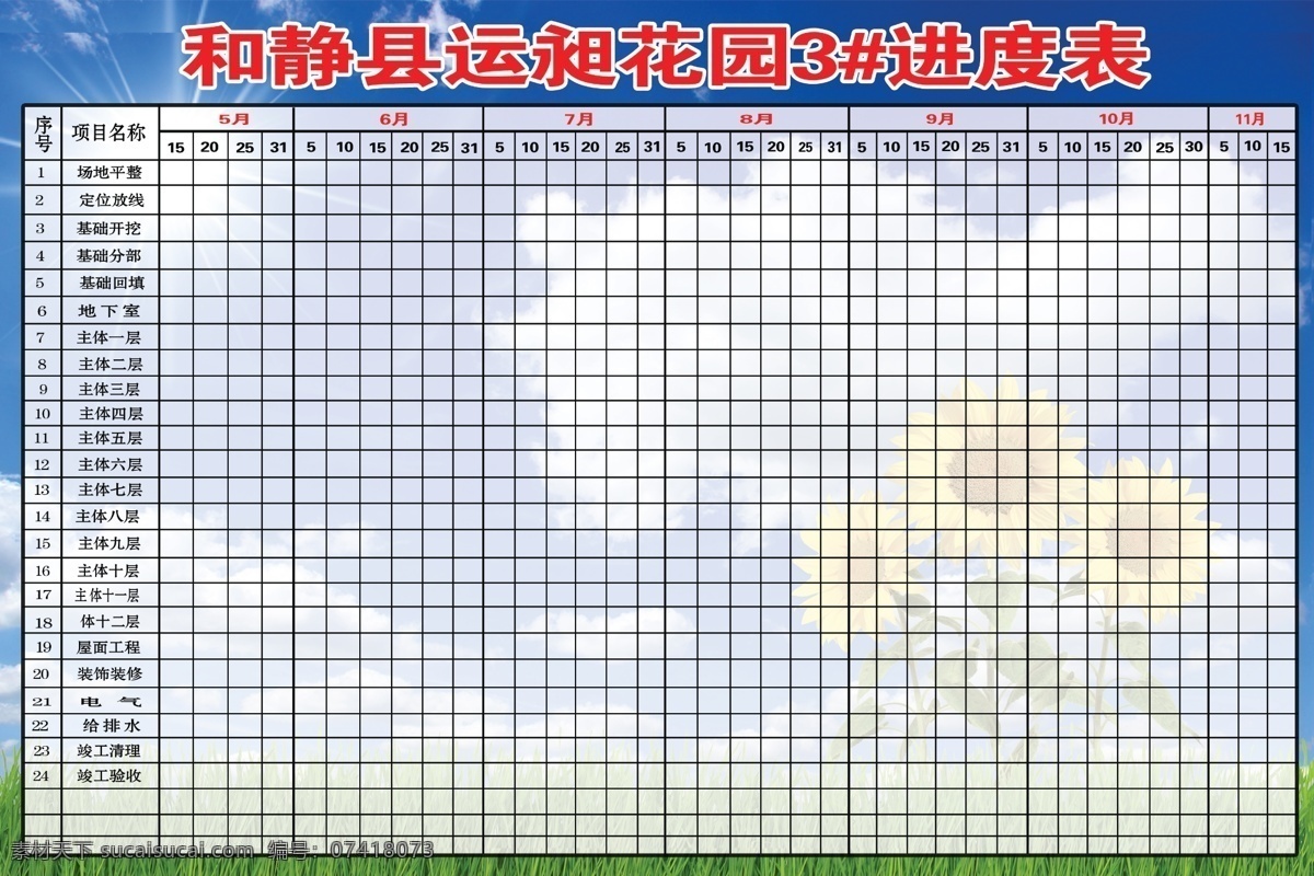 工地 广告设计模板 进度 小区 源文件 展板模板 进程表 展板 模板下载 施工表 施工进度表 建筑 进度表 其他展板设计