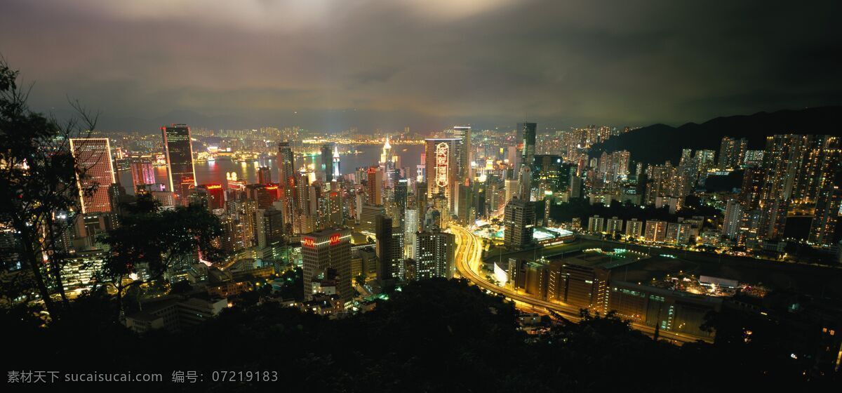 香港 回归 十 周年 夜景 夜色 房子 楼房 灯火辉煌 灯光 湖 海 公路 旅游 高清图片 大图 国内旅游 旅游摄影