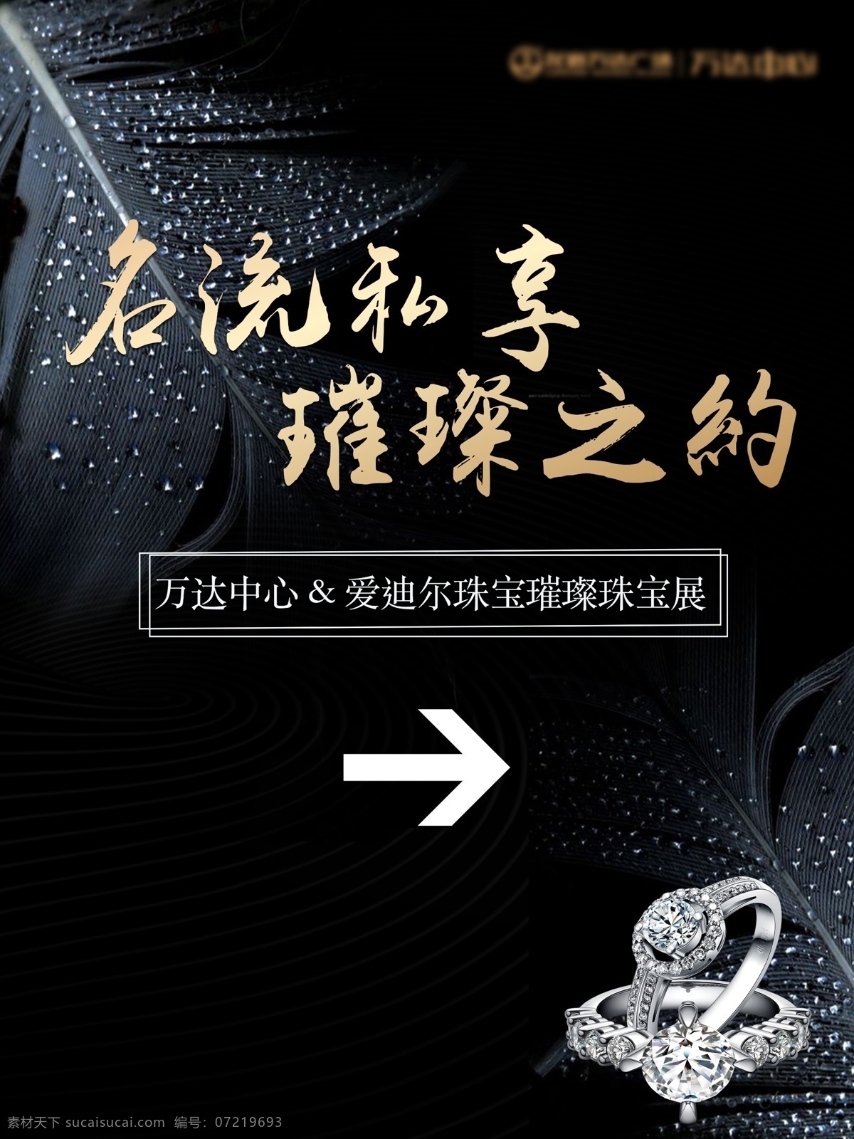 爱 迪尔 璀璨 珠宝 展 爱迪尔 珠宝展 海报 地产 万达中心