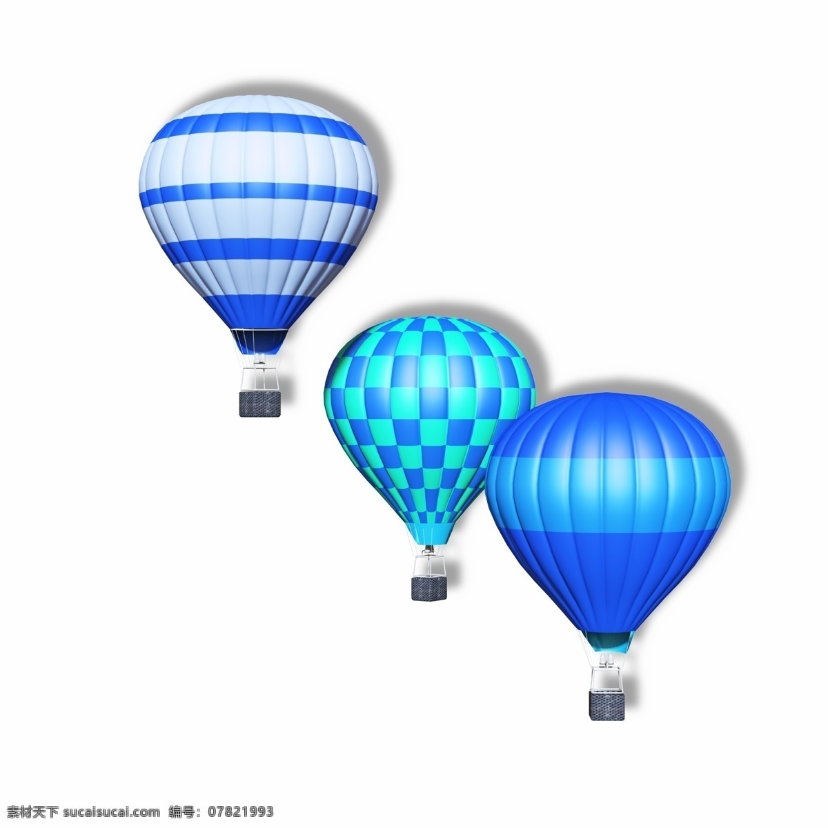 缤纷 绚丽 热气球 组 气球 飞行器 蓝色热气球 节日