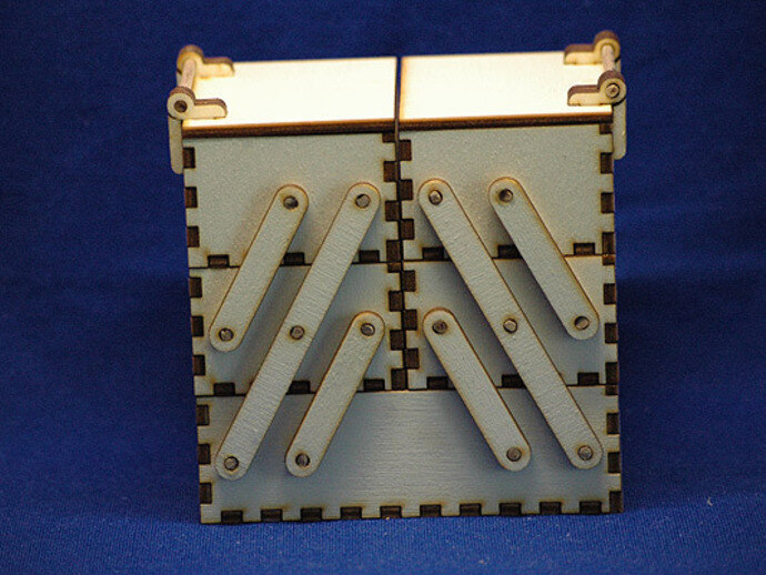 木制 工具箱 3d打印模型 交通工具模型 激光切割 胶合板 woddenbox