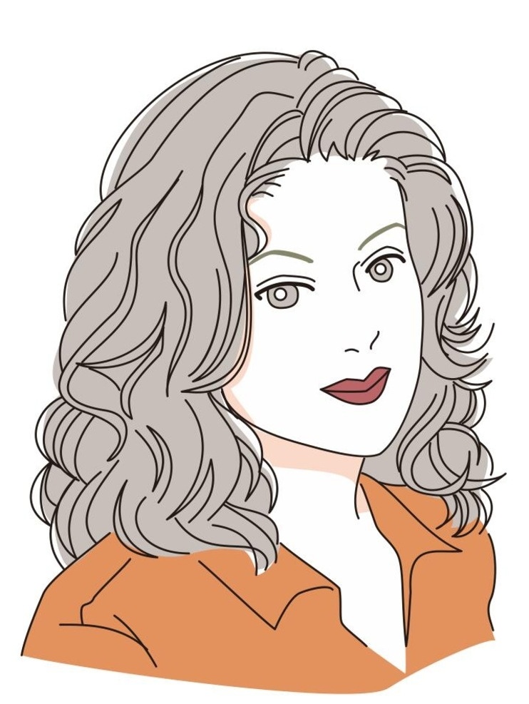 洋妞 美女 外国人 人物插画 矢量插画 线描 肖像 人物 矢量 矢量设计人物 人物图库 生活人物