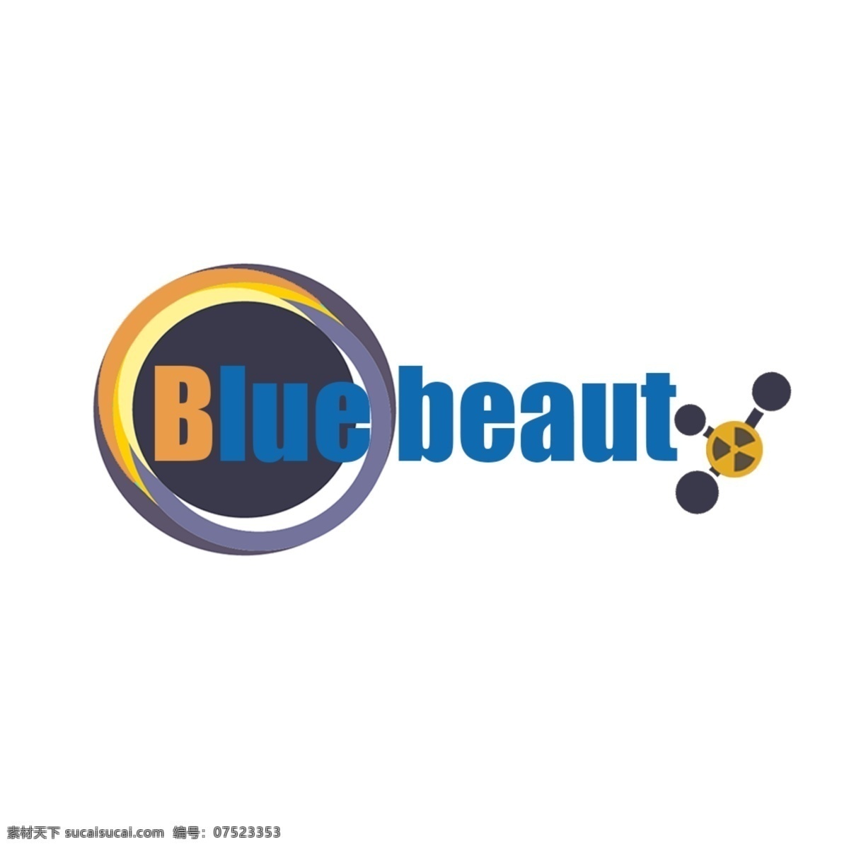 blue beauty 科技 实验 标志