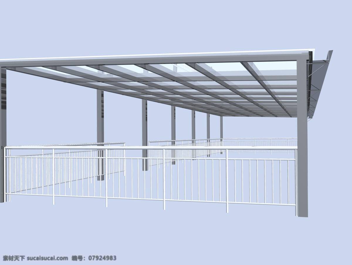 雨棚 车棚 效果图 玻璃蓬 阳光蓬 3d设计 其他模型