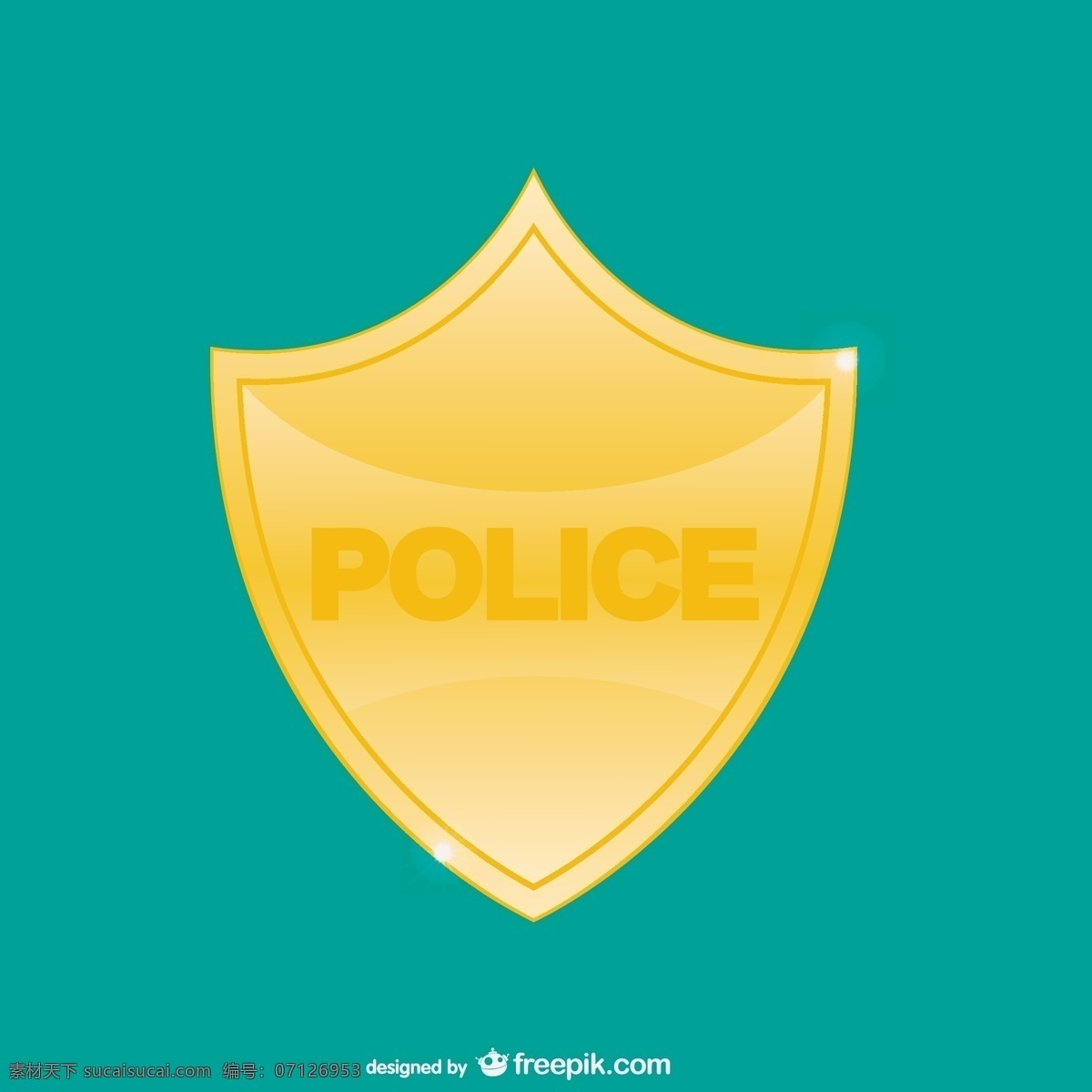 警察徽章矢量 徽章 警察 警察徽章徽章 青色 天蓝色