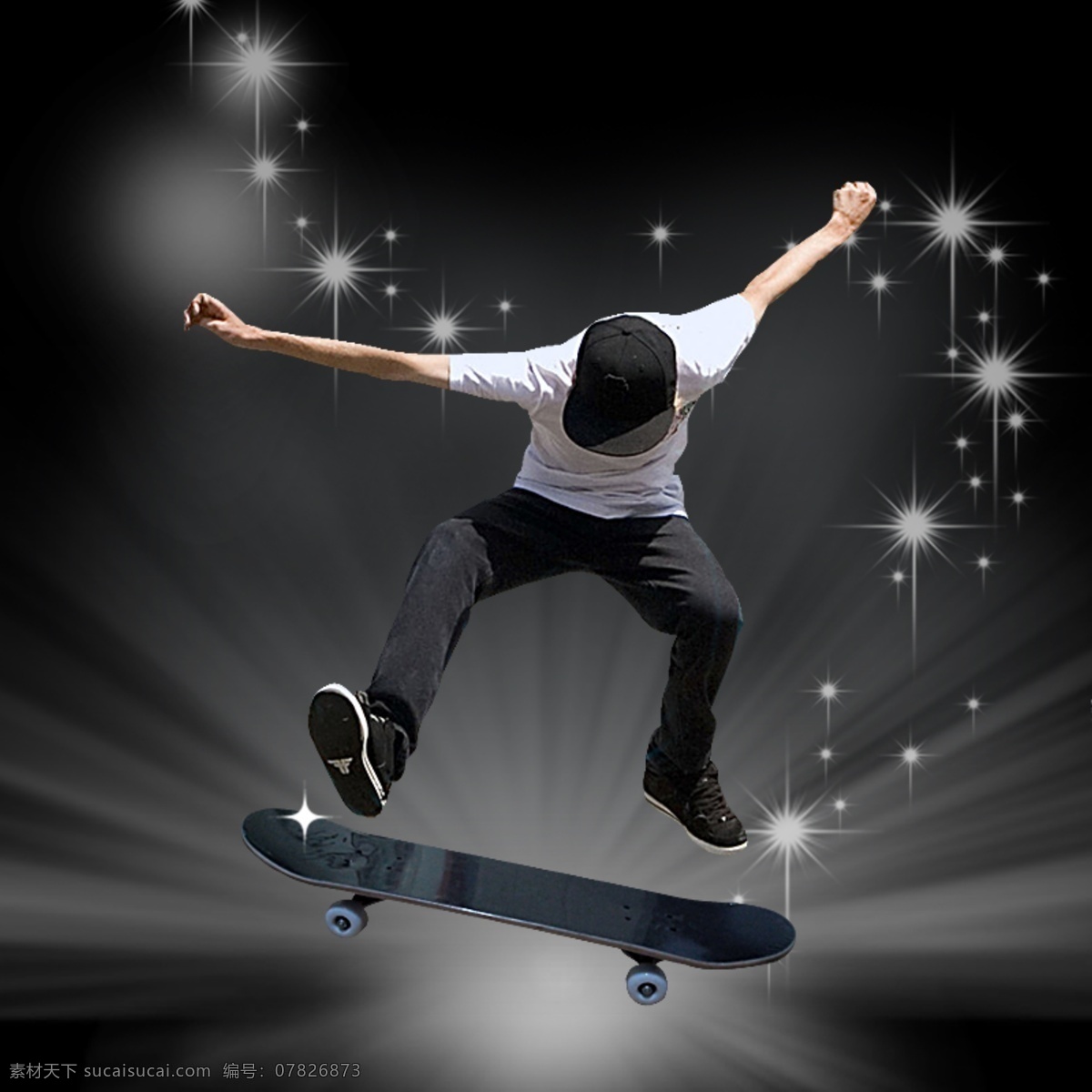 滑板 运动 文件 户外广告 活力 激情 极限运动 年轻 黑色