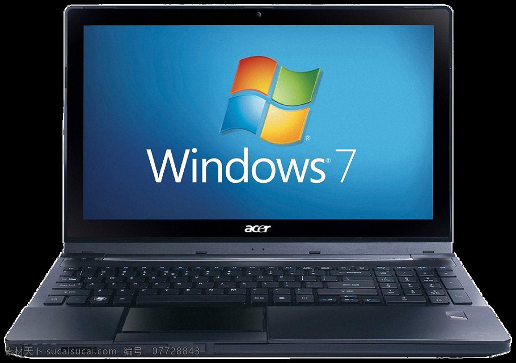win7 系统 笔记本 电脑 免 抠 透明 苹果 白色 桌面 矢量图 样机
