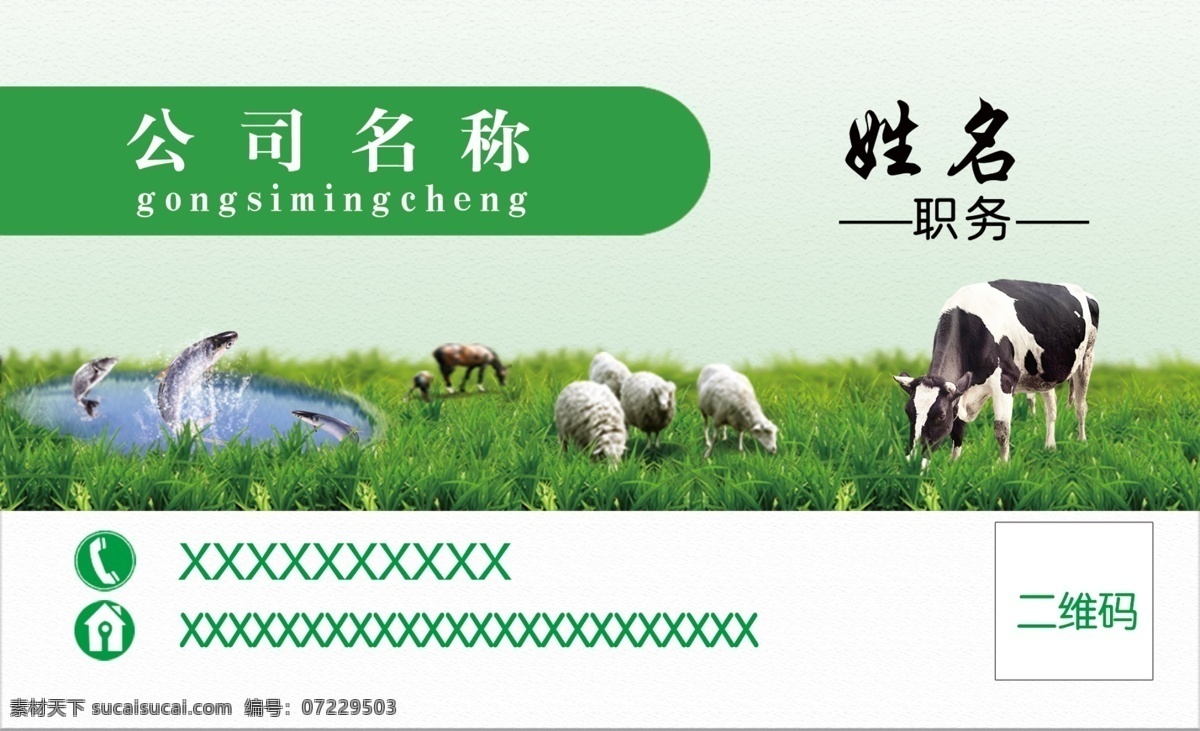 牧业公司名片 绿色名片 牧业名片 鱼塘名片 草地名片 牛羊 生活百科