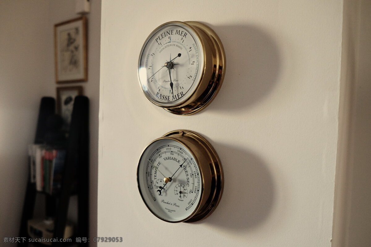 室内 墙壁 上 挂钟 高清 装饰 钟表