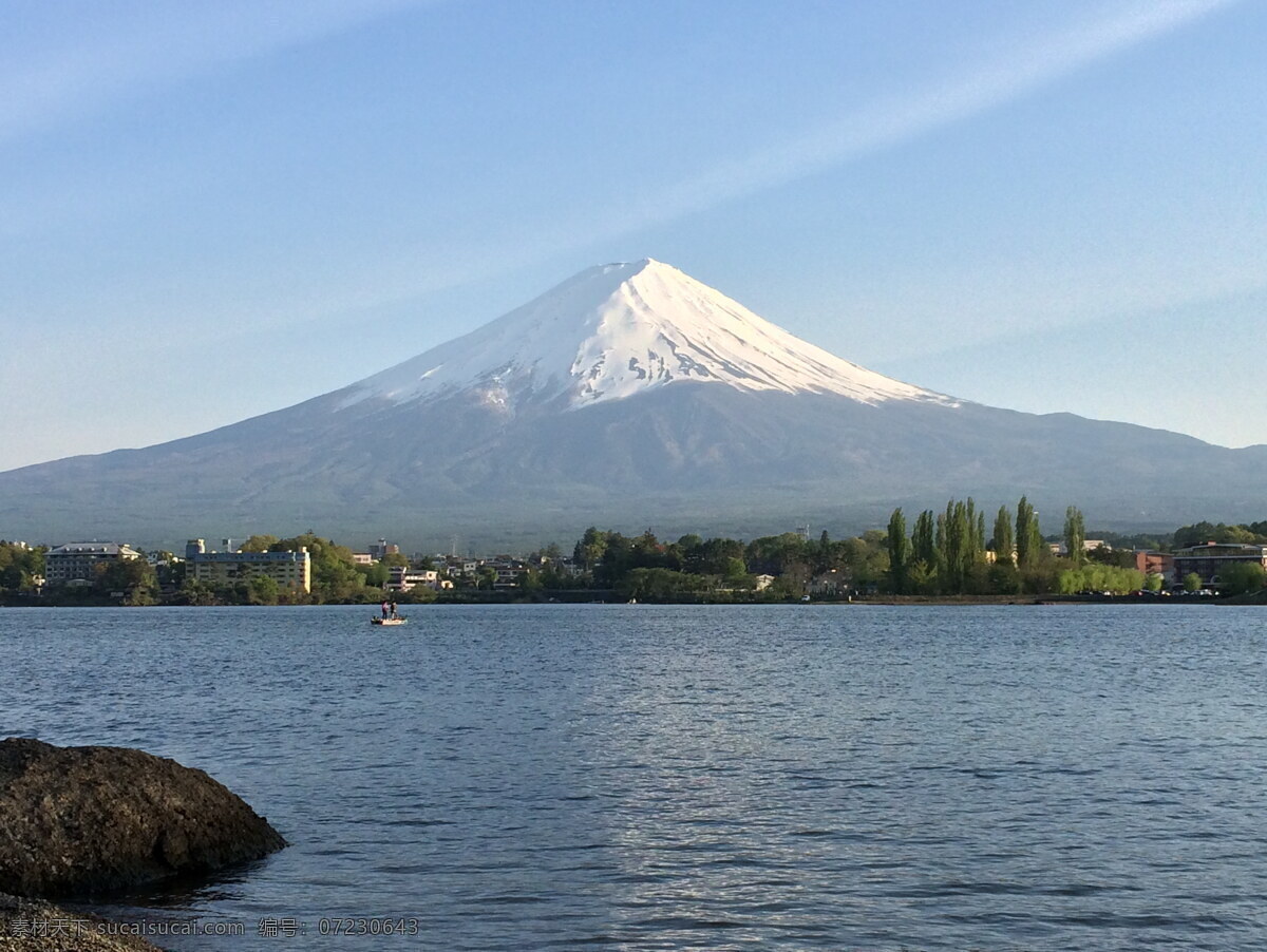 日本 富士山 风景 高清 高山 山峰 山峦 积雪