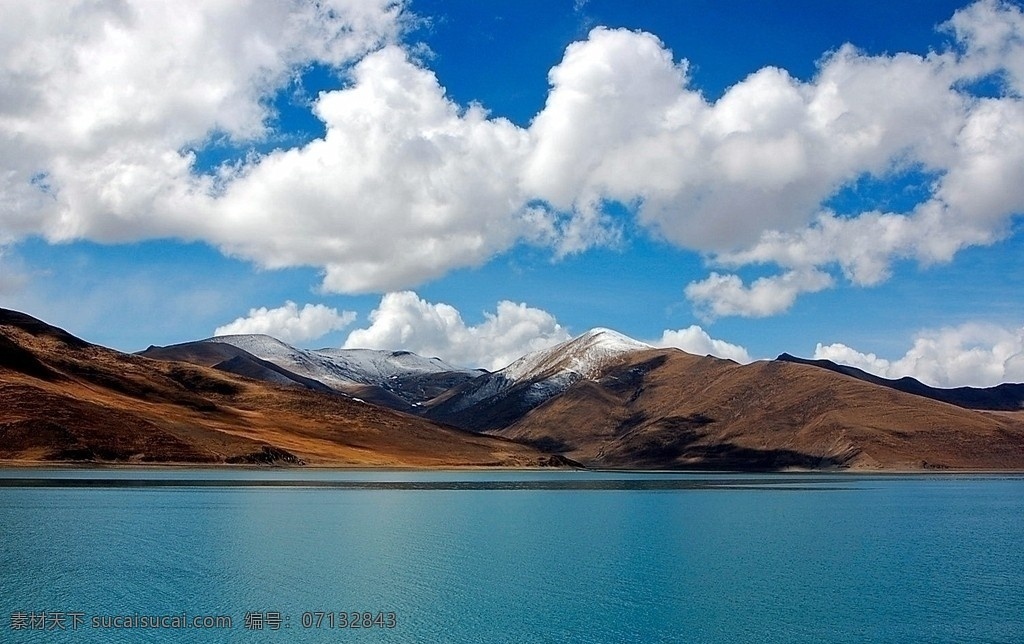 蓝天白云雪山 自然 风景 蓝天 白云 山脉 湖水 高山 水面 环境 圣地 天堂 雪山 波纹 山水风景 自然景观