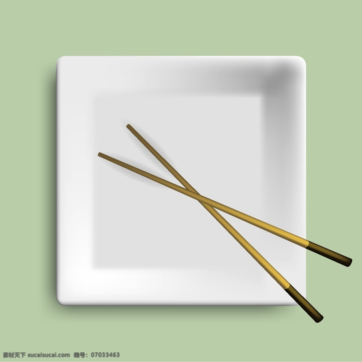 盘子 筷子 餐具 生活用品 生活百科 矢量