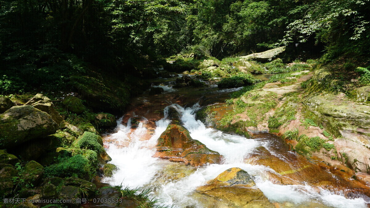 山间溪流 小溪 山间 流水 夏天的美景 清流 溪水 旅游摄影 国内旅游