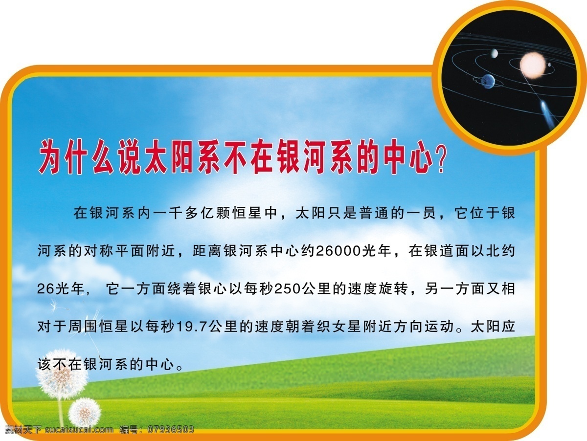 十万个为什么 太阳系 银河系 学校展板 展板模板 广告设计模板 源文件