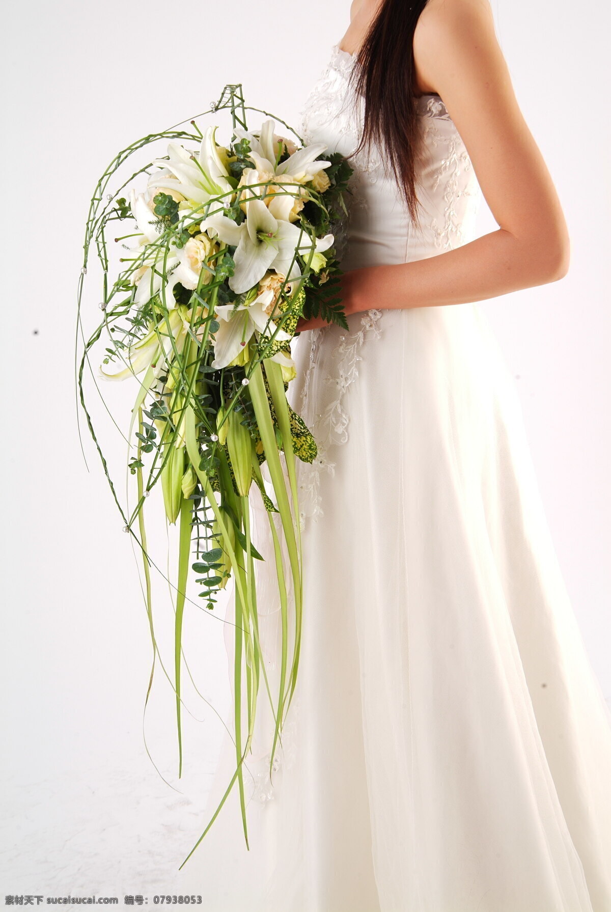 手捧花 白百合 婚礼手捧花 婚礼 婚庆 婚礼现场 婚礼用花 婚庆素材 生活素材 婚礼布置实图 花草 生物世界
