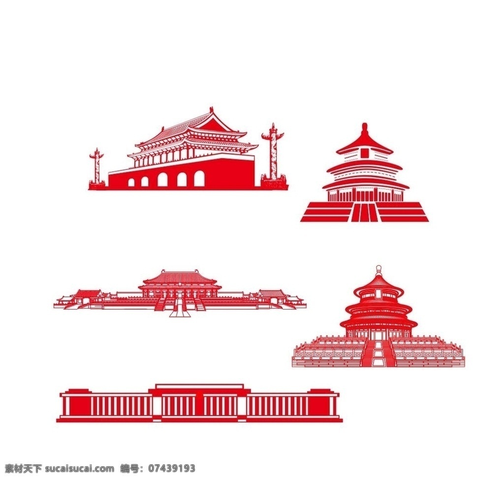 天安门线条 扁平化天安门 卡通天安门 天安门 手绘天安门 天安门图标 矢量天安门 线条