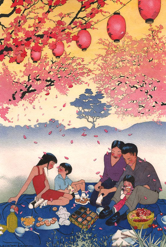 位图 插画师 yan nascimbene 法国 免费素材 面料图库 服装图案 粉色