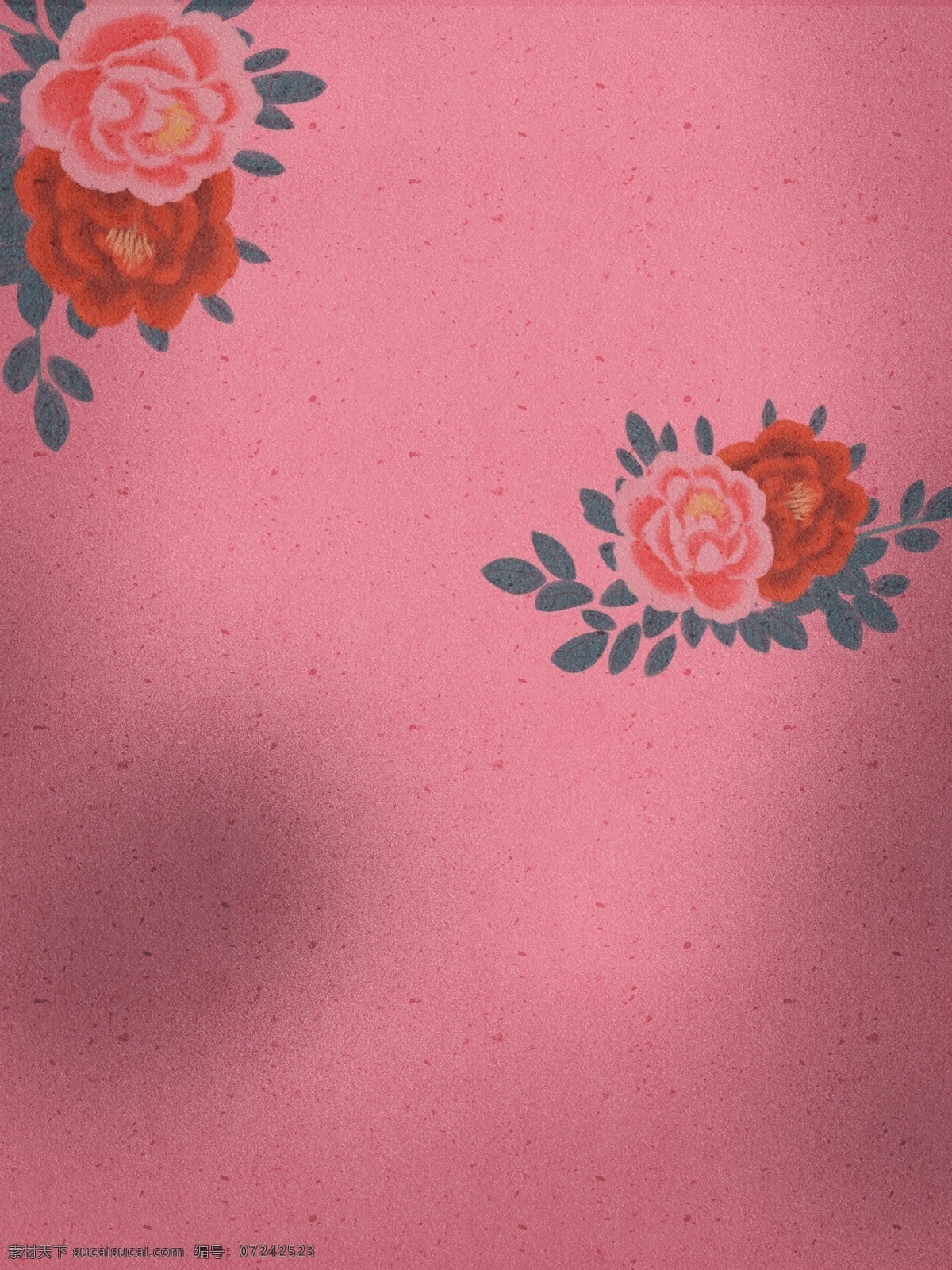 手绘 牡丹花 粉色 背景 粉色背景 红色花朵 粉色花 背景素材 广告背景
