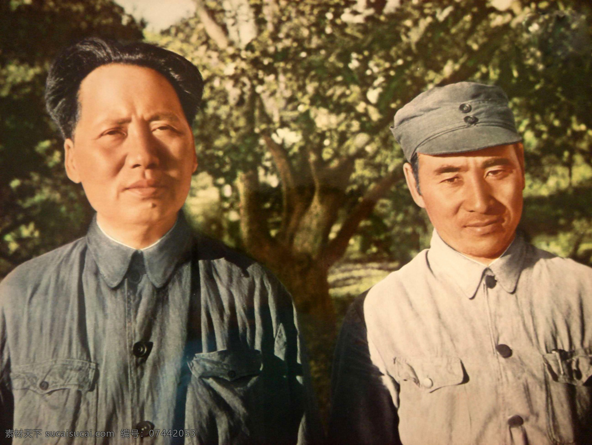 毛泽东与林彪 毛泽东 林彪 人物图库 其他人物 党 国家 领导人 摄影图库 300