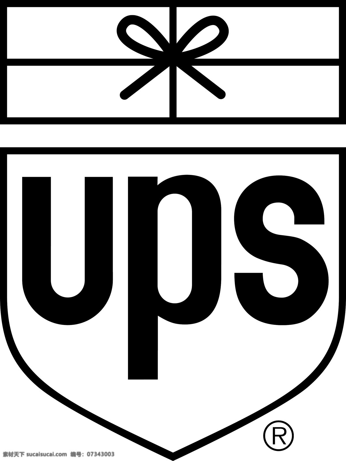 ups的标志 红色
