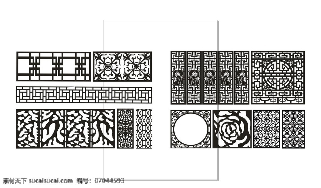 窗花 隔断 屏风 雕刻花 漏空花纹 雕刻漏空花框 底纹边框 边框相框