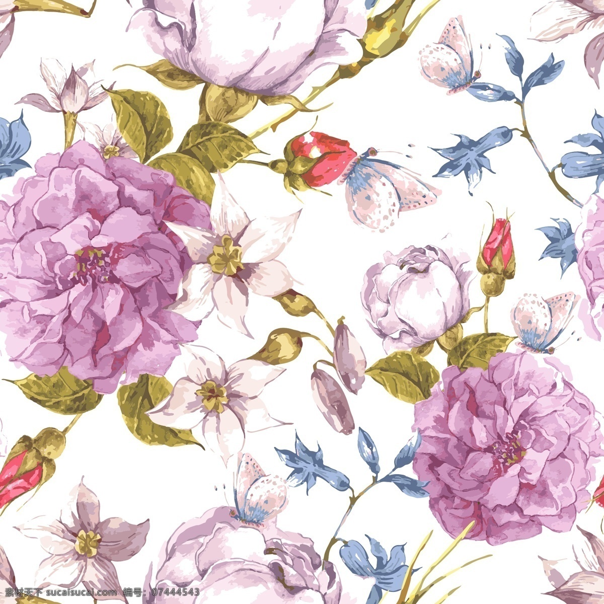 时尚 手绘 花卉 小鸟 时尚手绘 花卉小鸟 矢量素材 鲜花背景 古典背景 卡通小鸟 小鸟插画 花鸟画 花卉图案 卡通鲜花 卡通花朵 背景花纹