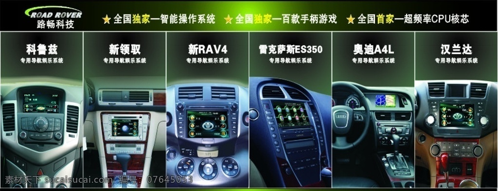 路畅 车载 dvd 导航 汽车电子 汽车装饰 汽车导航 汽车音响 路畅科技 装机图 矢量