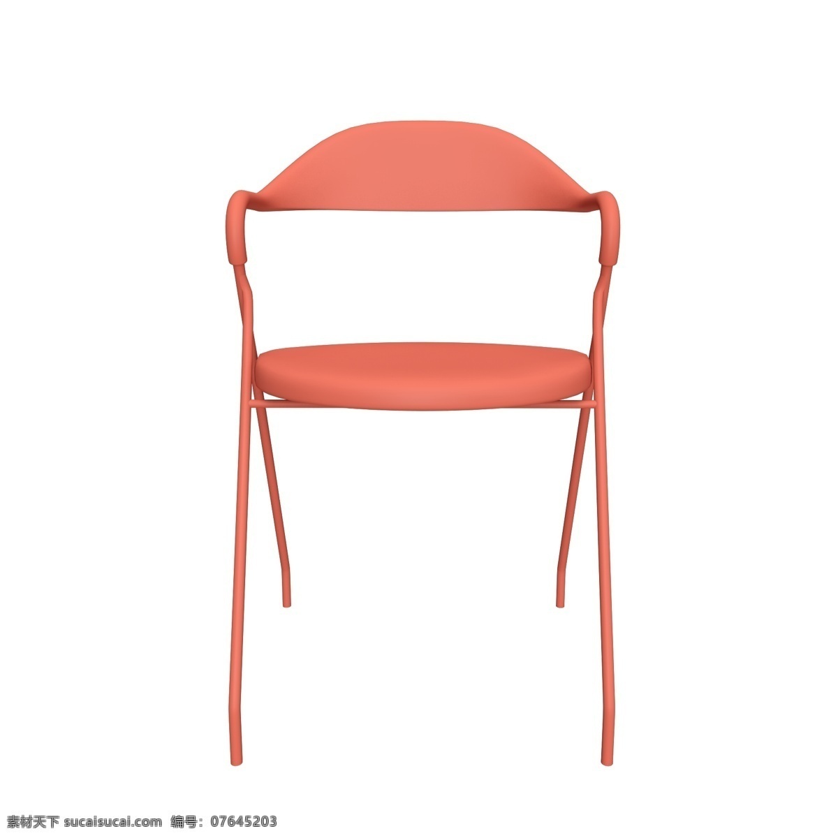 简约 立体 家居 椅子 室内家具 家居用品 立体家具 家具 珊瑚红 装饰 舒适 c4d 淘宝