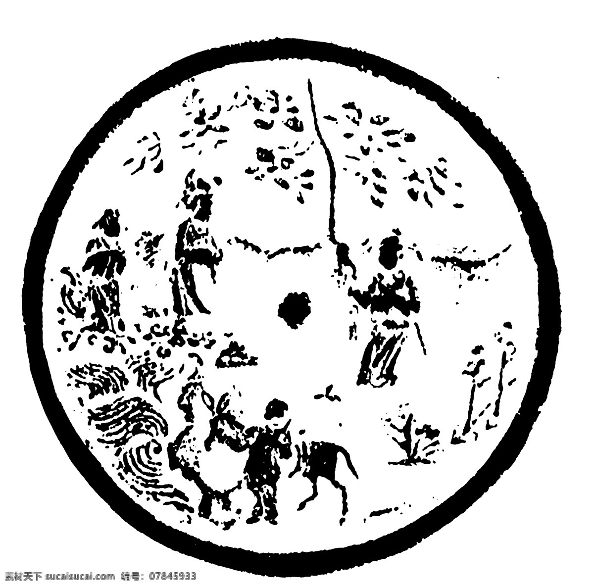 器物图案 两宋时代图案 中国 传统 图案 设计素材 装饰图案 书画美术 白色