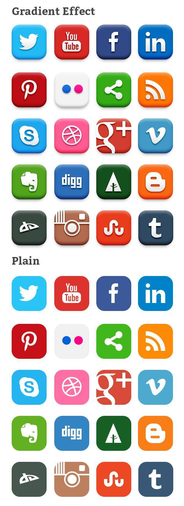 社交 网络 icon 20个 社交网络 手机 app app图标