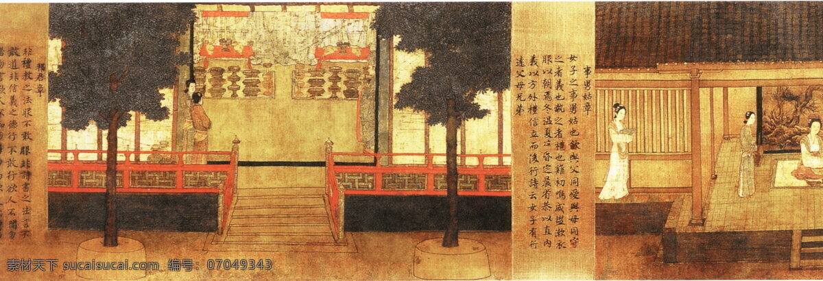 楼阁 亭台 古典 古画 国画 绘画 水墨 中国画 中华传世国画 中国画艺术 文化艺术