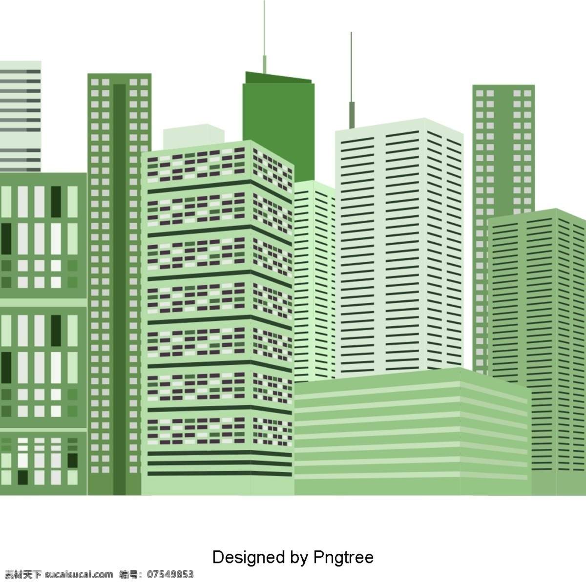 卡通 手绘 城市 建筑设计 城市生活 建筑 色彩 渐变 陆地 景观