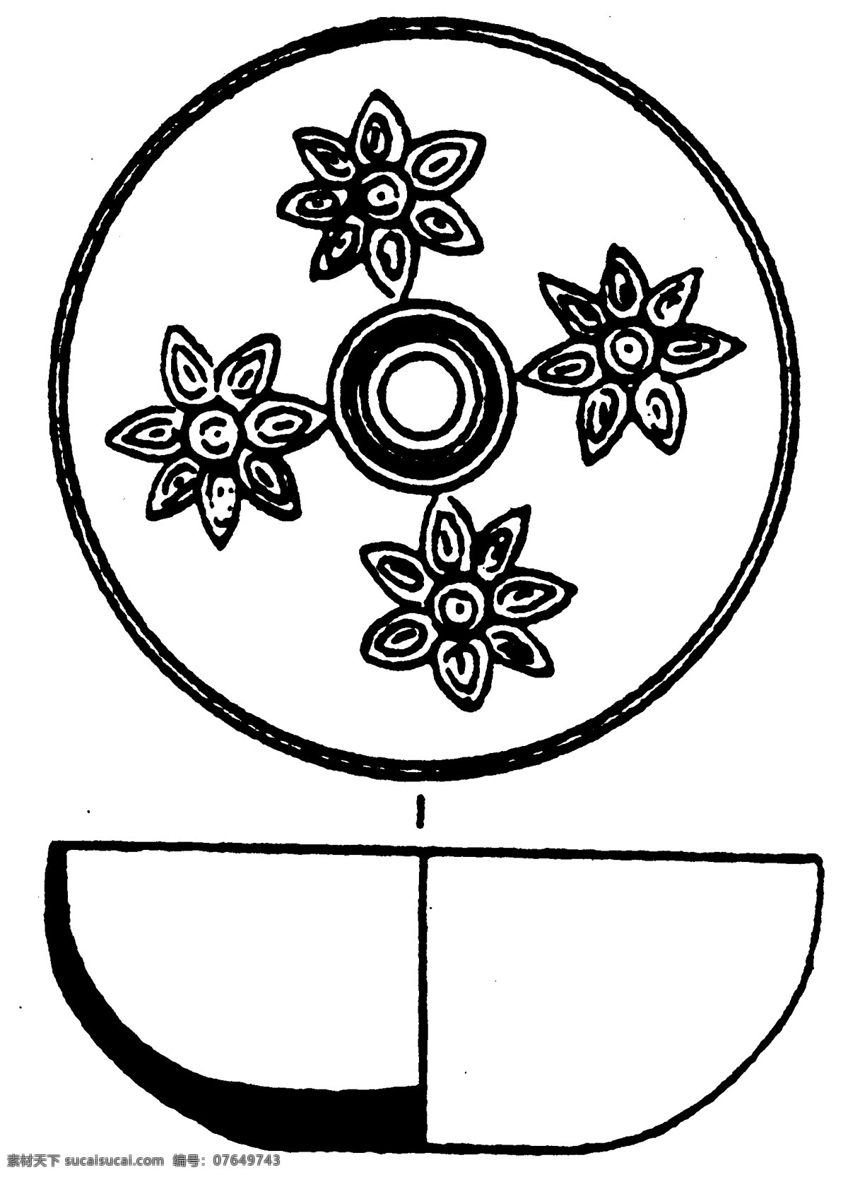 古代器物图案 隋唐五代图案 中国 传统 图案 设计素材 器物图案 装饰图案 书画美术 白色