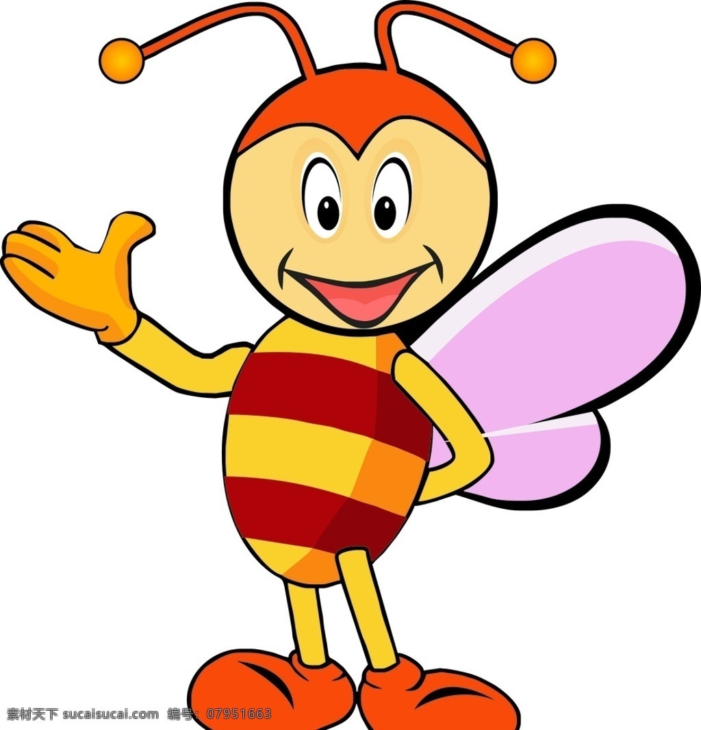 蜜蜂 矢量 卡通 高端 动漫动画 动漫人物
