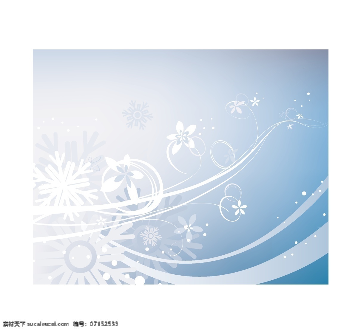 蓝色 调 绚烂 背景 矢量边框花纹 矢量花纹素材 矢量图库 花纹花边