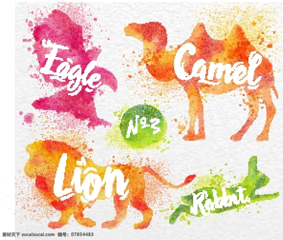 卡通 狮子 水彩 动物 矢量 老鹰 红色 骆驼 源文件 高清 免费素材 图片图案 设计图案 下载素材