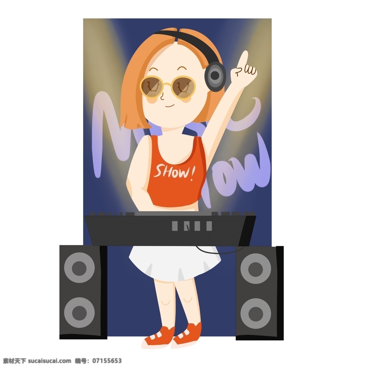 音乐节 dj 碟 夏日 打碟 电子 电音