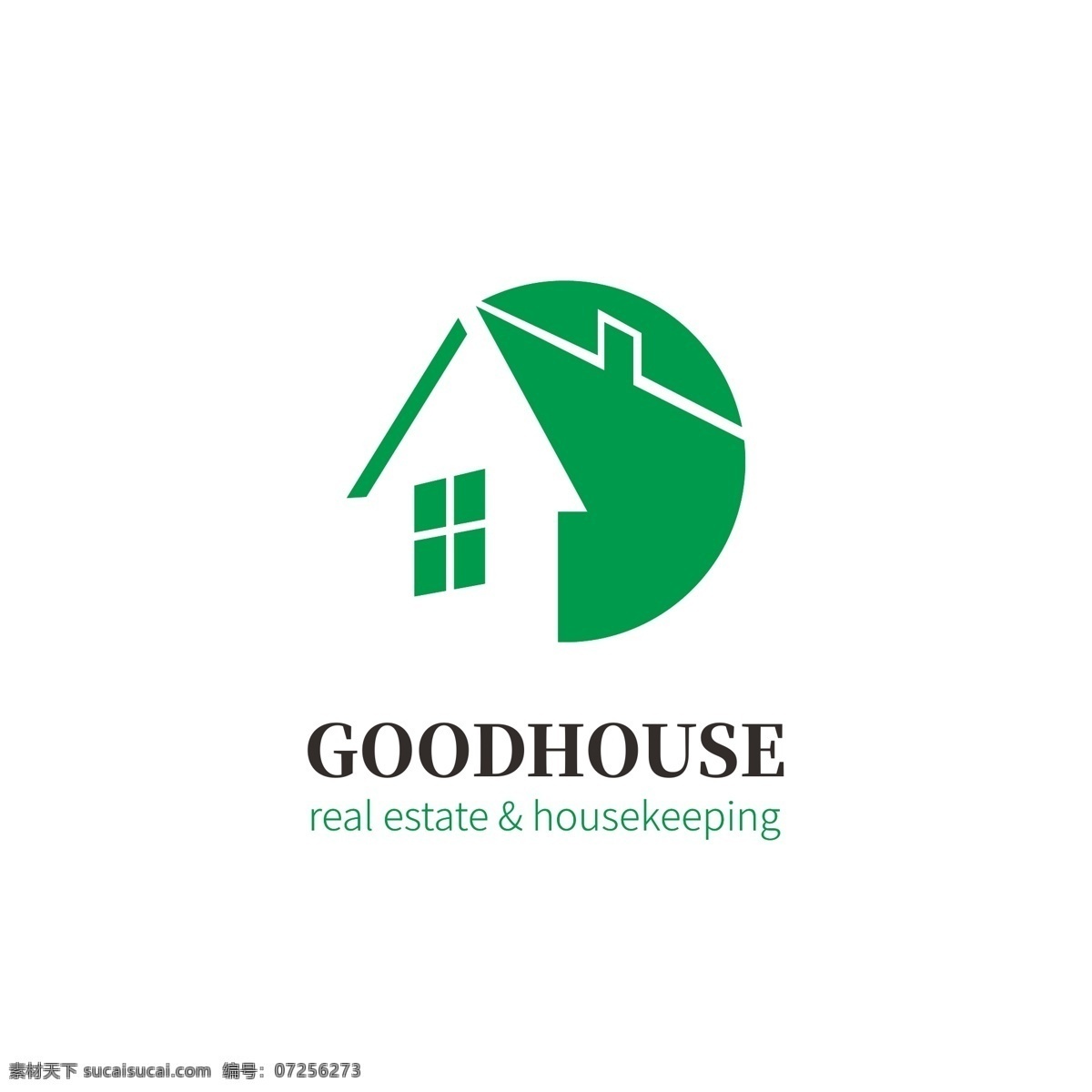 绿色环保 房屋 地产 公司 logo 模板 绿色 环保 房产