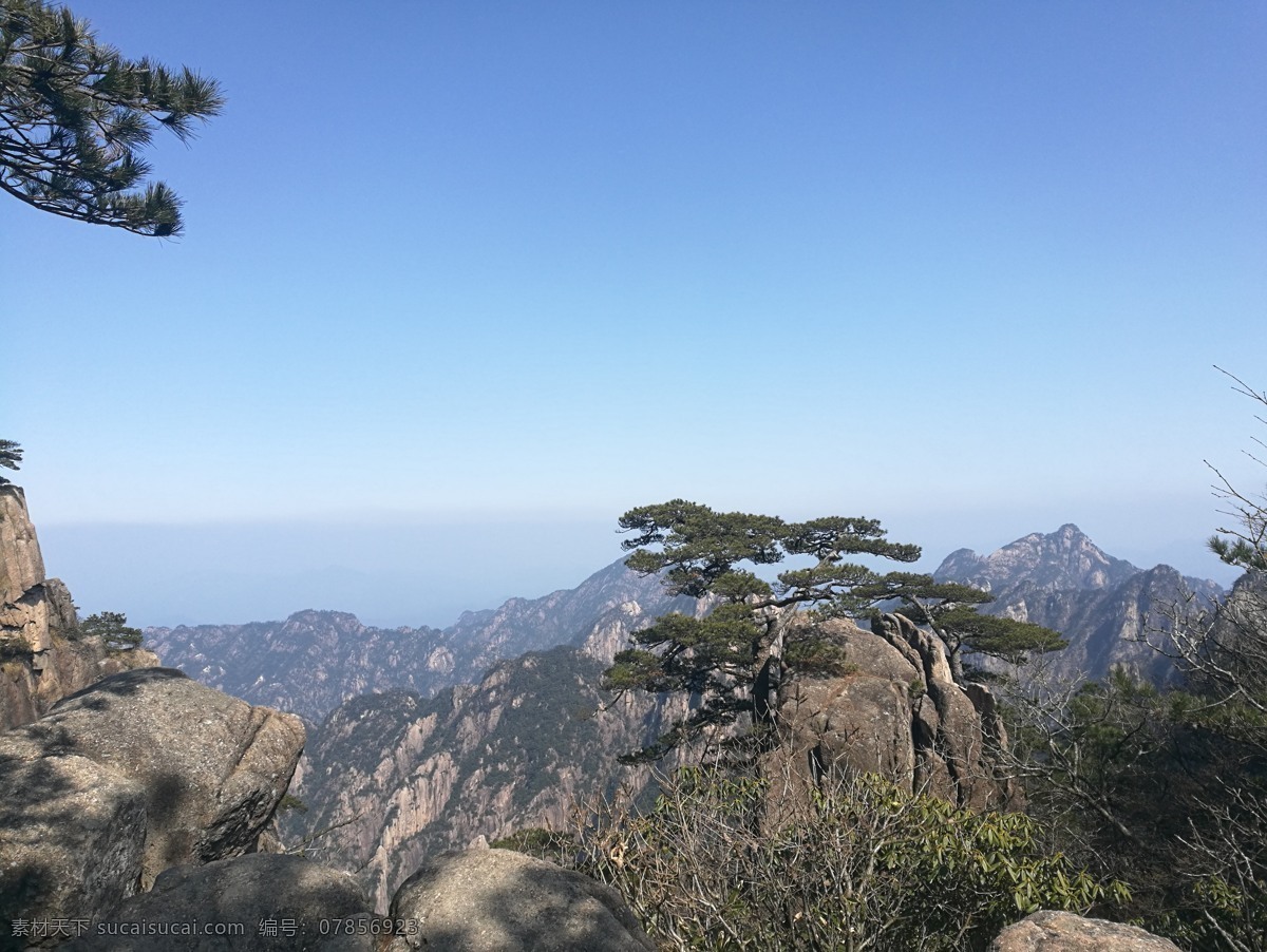 黄山 后山 迎客松 初春 奇山 怪石 云海 日出 猴子 松树 旅游摄影 国内旅游