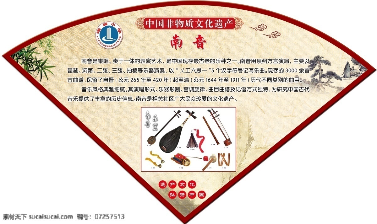 南音 异形展板 不规则展板 学校展板 复古展板 分层