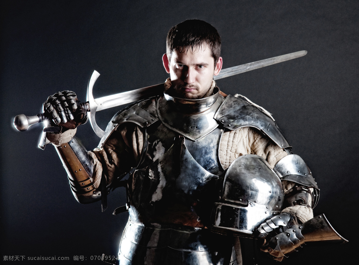 剑 盔甲 战士 骑士 武士 爵士 欧洲古代 欧洲古代战士 铠甲 生活人物 人物图片