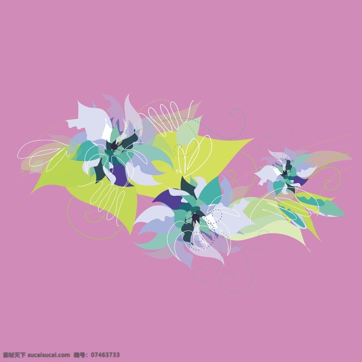 印花 矢量图 粉红色 服装图案 蓝色 绿色 印花矢量图 色彩花卉 面料图库 服装设计 图案花型