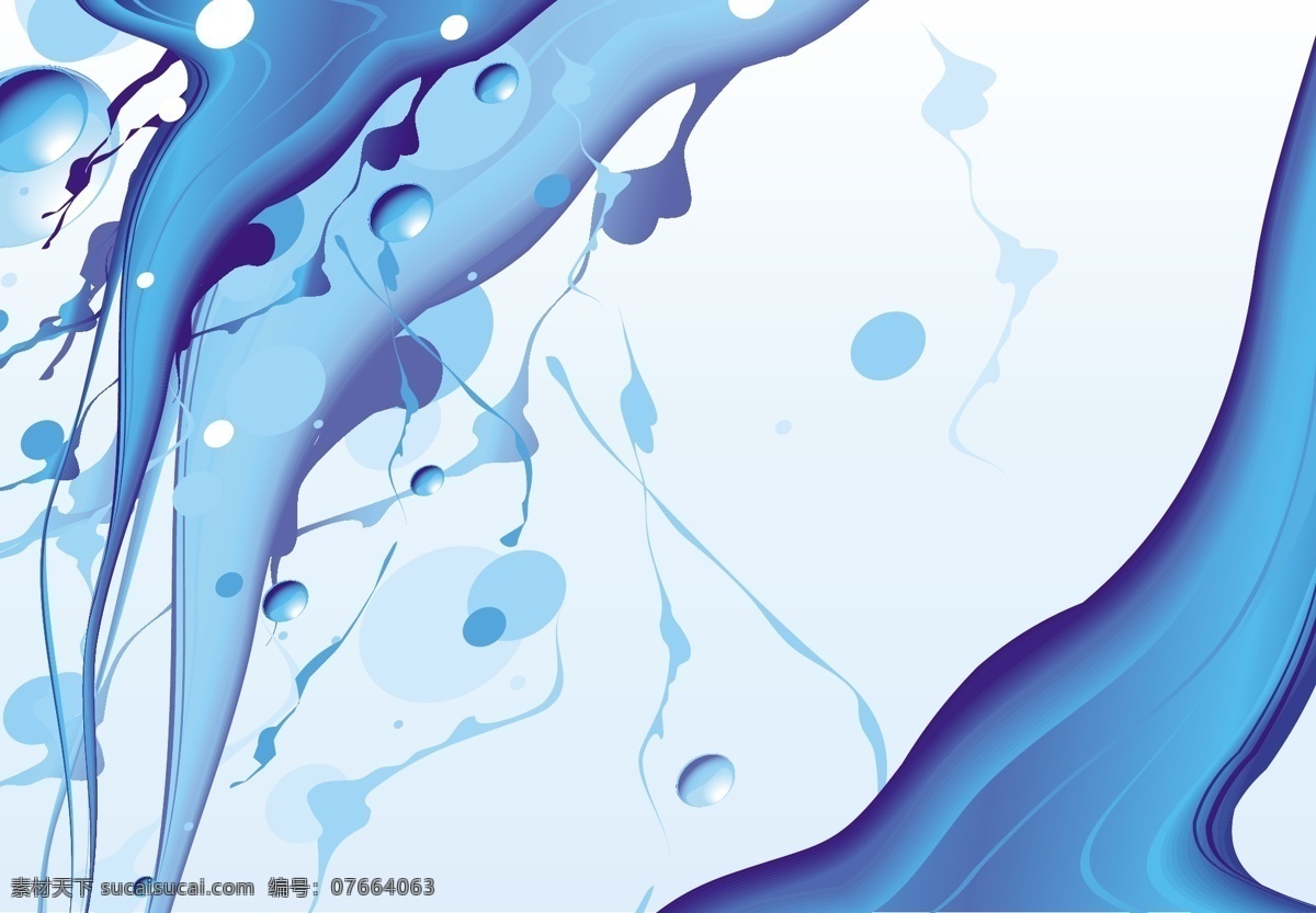 淡 蓝色 流 矢量 矢量图 其他矢量图