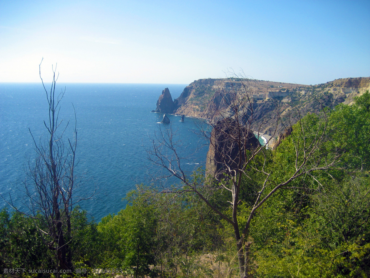 地中海 俄罗斯 海岸 自然风景 自然景观 克里米亚半岛 克里米亚 乌克兰 黑海 中欧 独联体 矢量图 日常生活