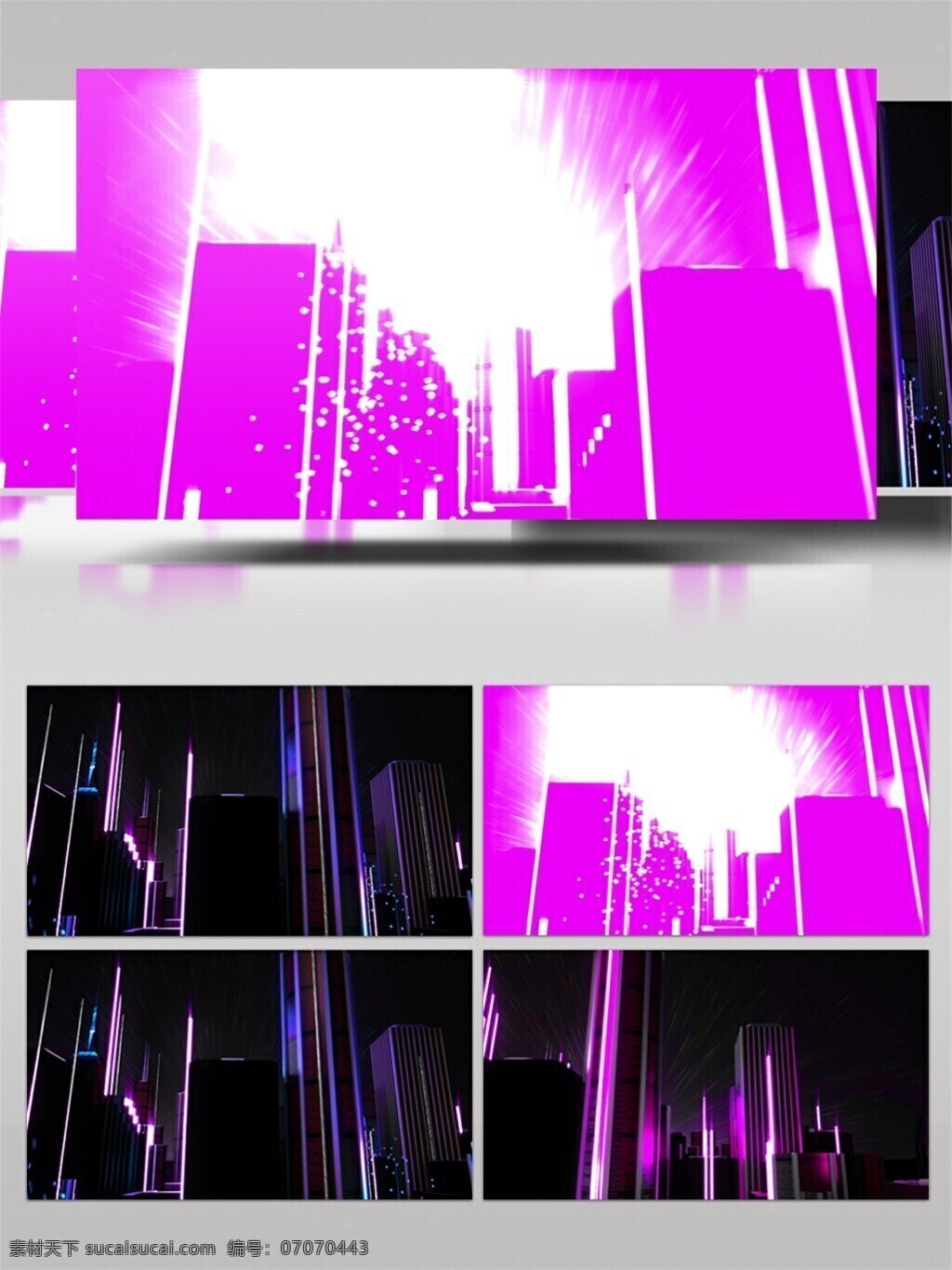绚烂 烟花 笼罩 大都市 视频 色彩斑斓 光影 楼群 城市 夜景 视频素材 动态视频素材