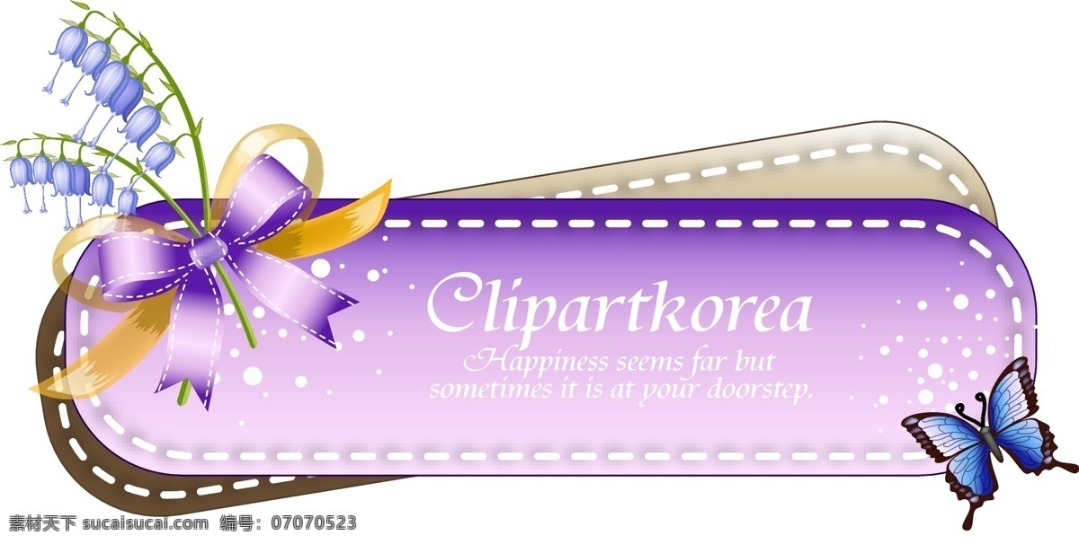 蓝色 灯笼 花 紫色 蝴蝶结 边框 灯笼花 蝴蝶 矢量 底纹边框 花边花纹