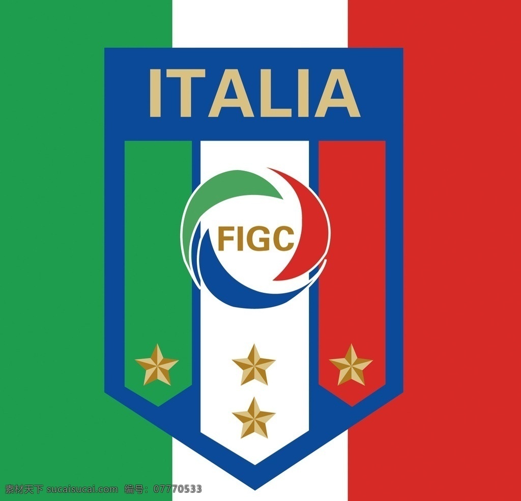 意大利 国家队 标志 欧洲 世界杯 足球 皮尔洛 布冯 足球标志 logo设计