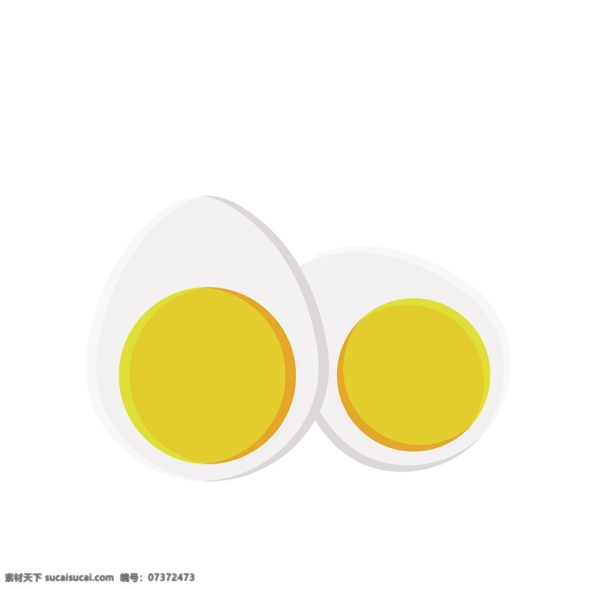 简约 咸鸭蛋 图标 矢量图案 卡通有趣 彩色底纹 鸡蛋 食物