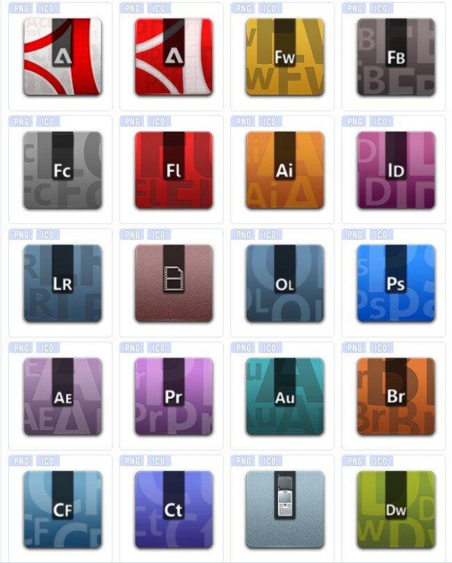 adobe 个性 系列 图标 ai软件 ps软件 dw软件 手机 app app图标