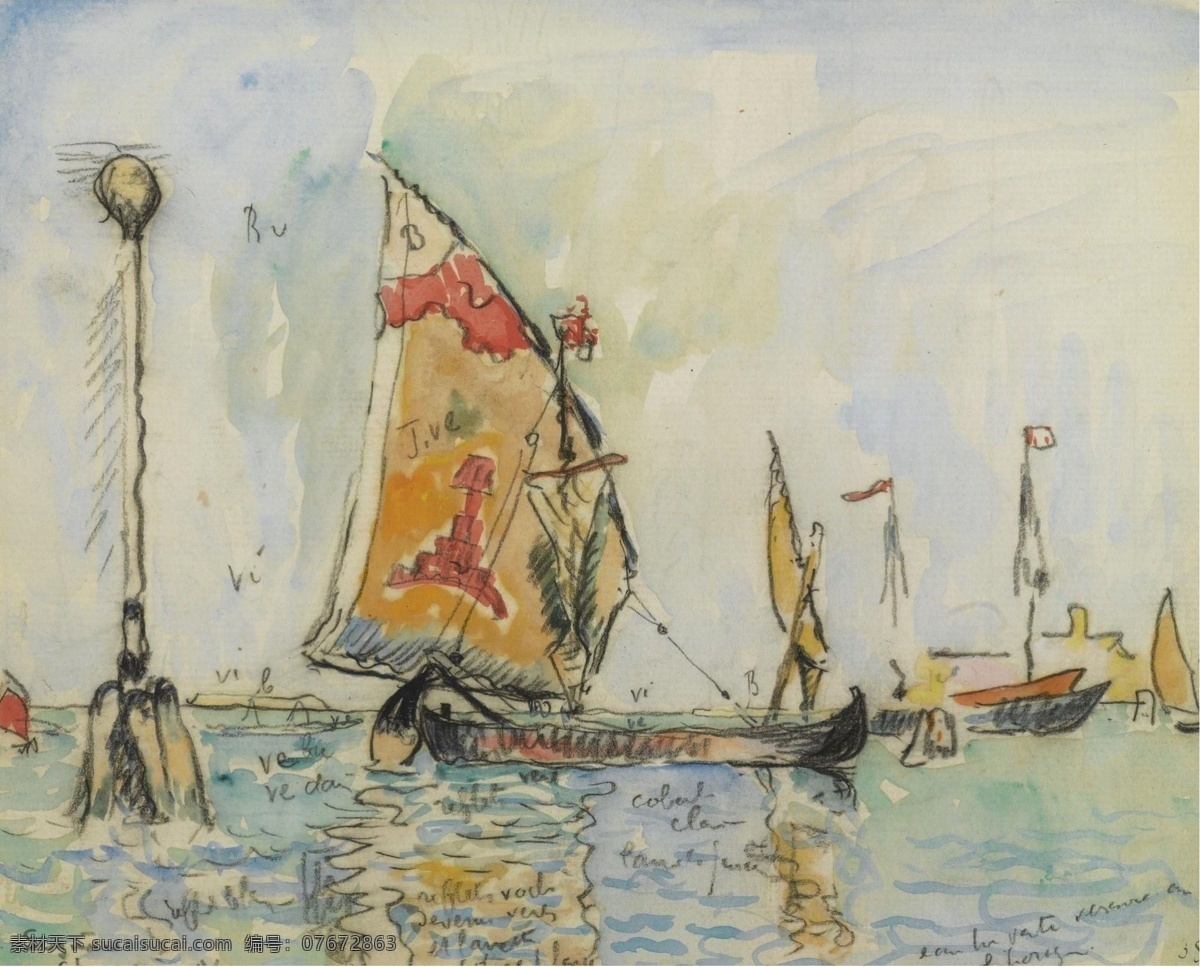 1904 大师 画家 风景画 静物 油画 建筑 装饰画 chioggia la venice signac paul 人物 高清 西方 国外 现代 家居装饰素材